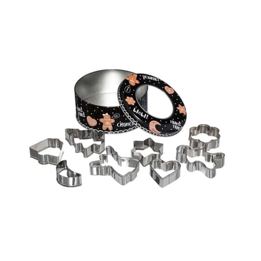 Cutie cu forme biscuiți din metal