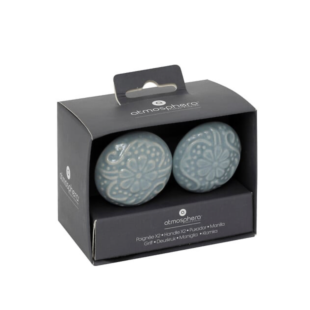 Set x2 manere mobila ceramica albastre