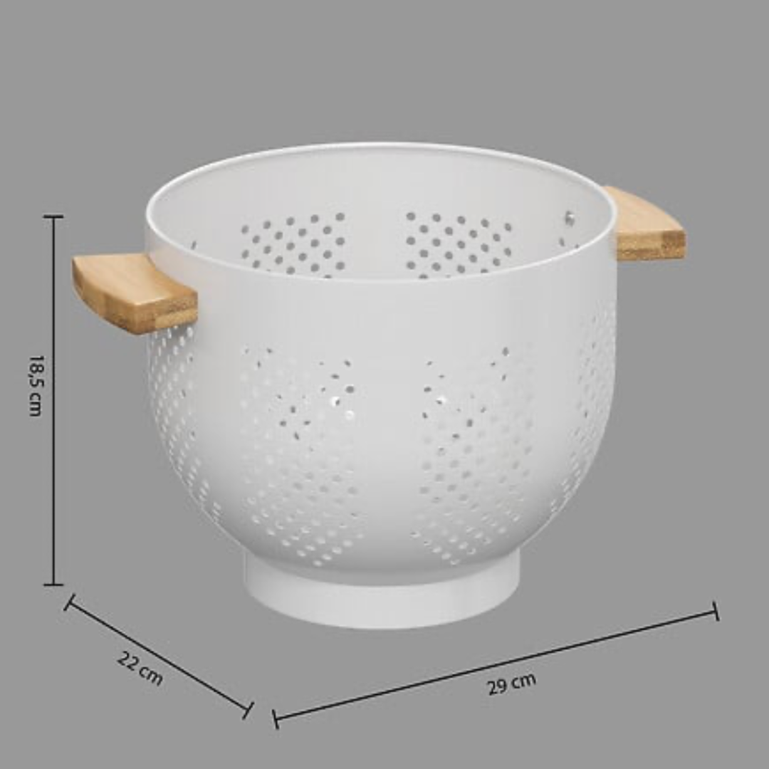Strecurătoare Alba metal 4,5L mânere lemn