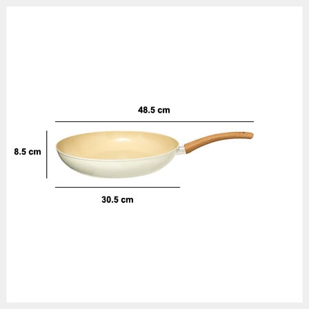 Tigaie 30 cm bej