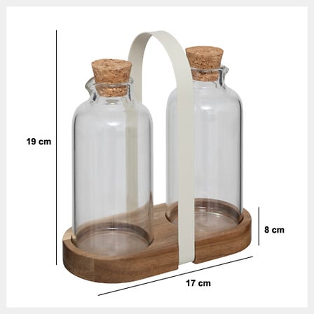 Set x2 sticluțe cu suport de salcam