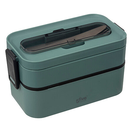 Lunch Box 2 compartimente + tacâmuri