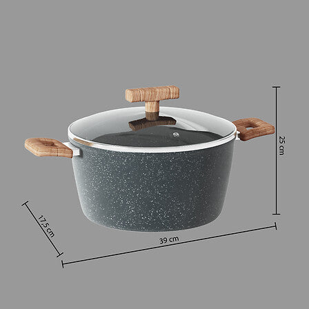 Oala imitație piatra 24 cm ø