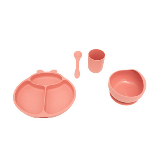 Set tacamuri silicon Roz copii