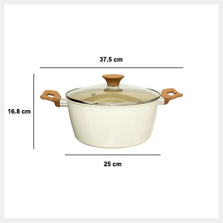 Oala 25 cm bej