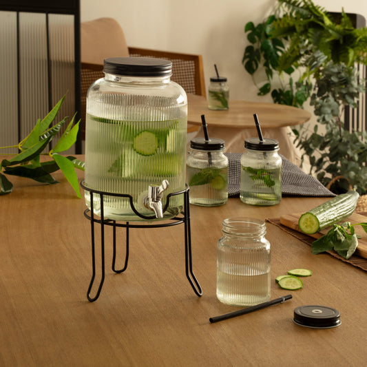 Set borcan 4L + 4 cani 45cl