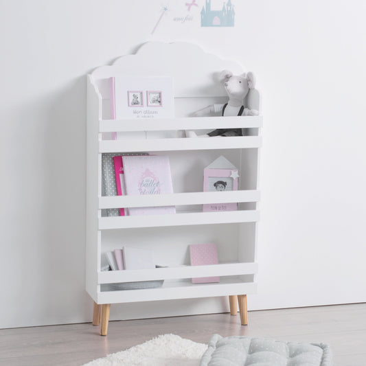 Biblioteca Alba Copii Lemn