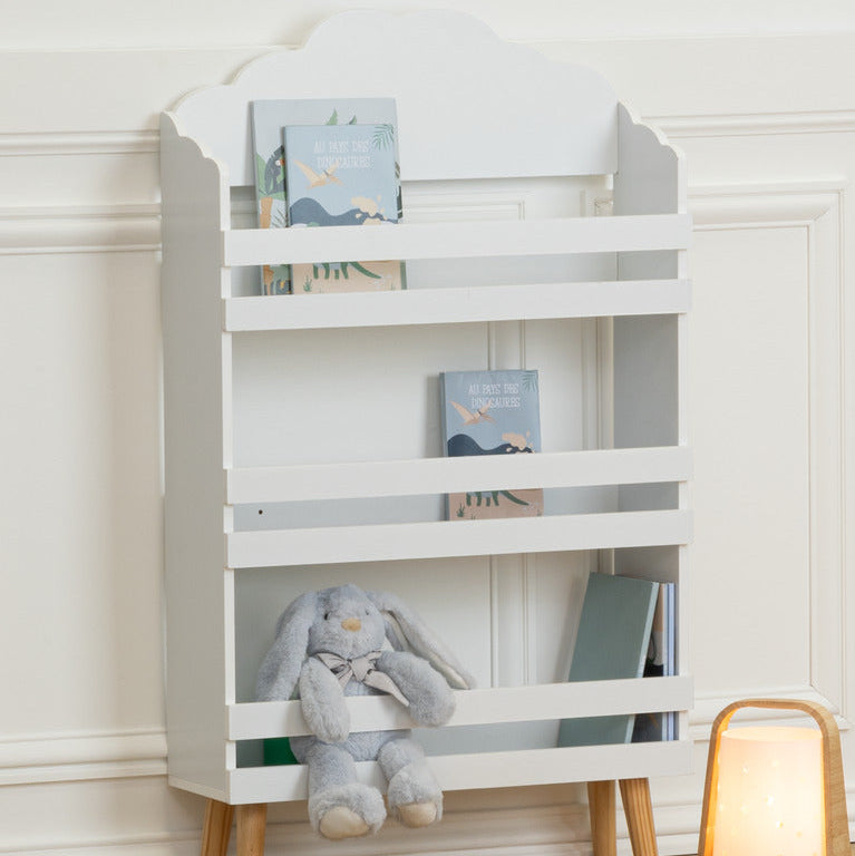 Biblioteca Alba Copii Lemn